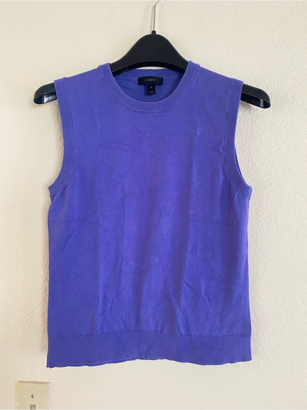 J. Crew Purple Cotton knit Vest